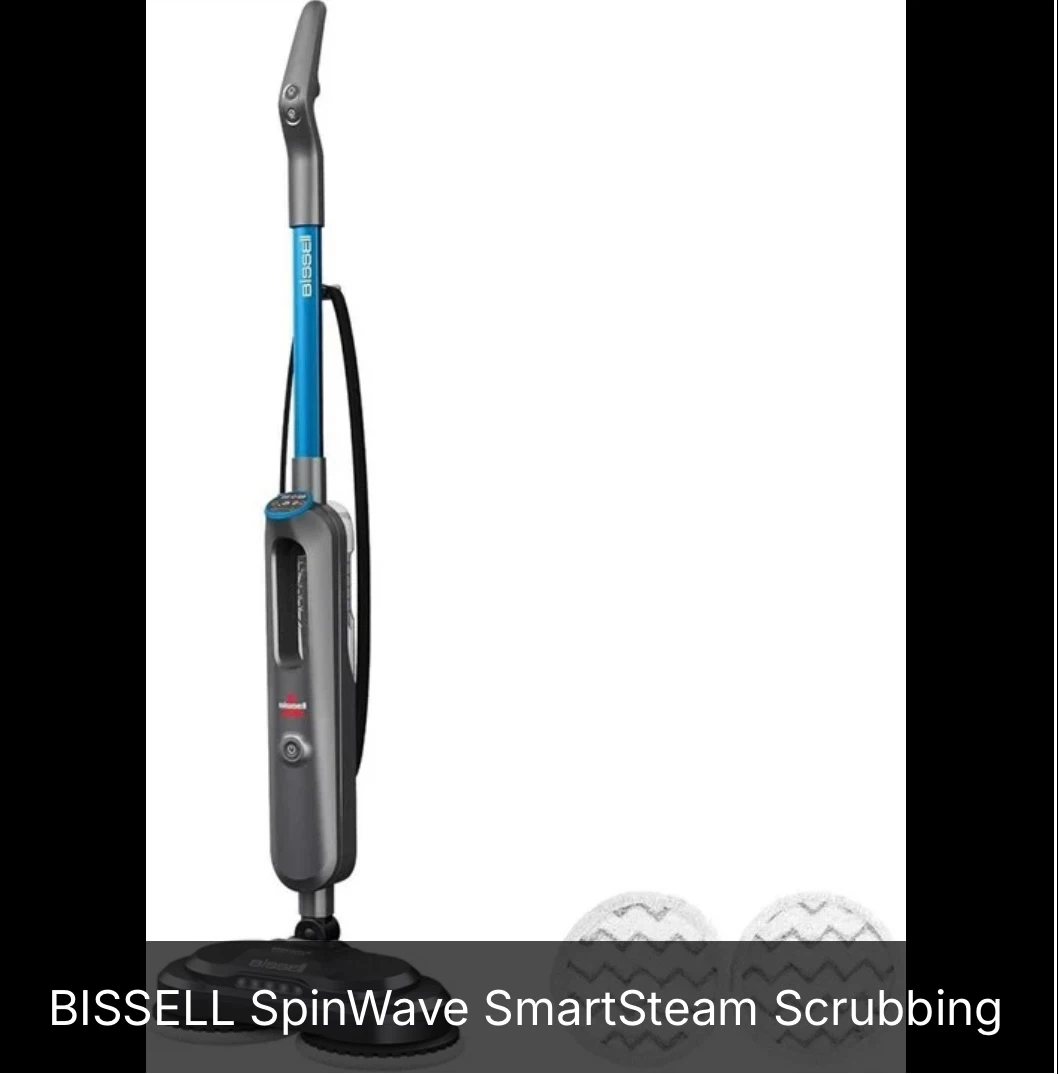 BISSELL SpinWave SmartSteam Scrubbing Steam Mop (Blue) - photo 2