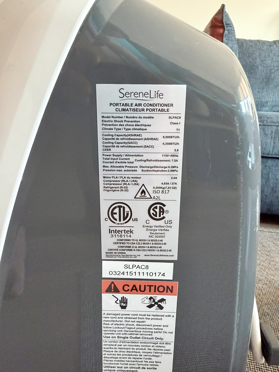 SereneLife Portable Air Conditioner - photo 2