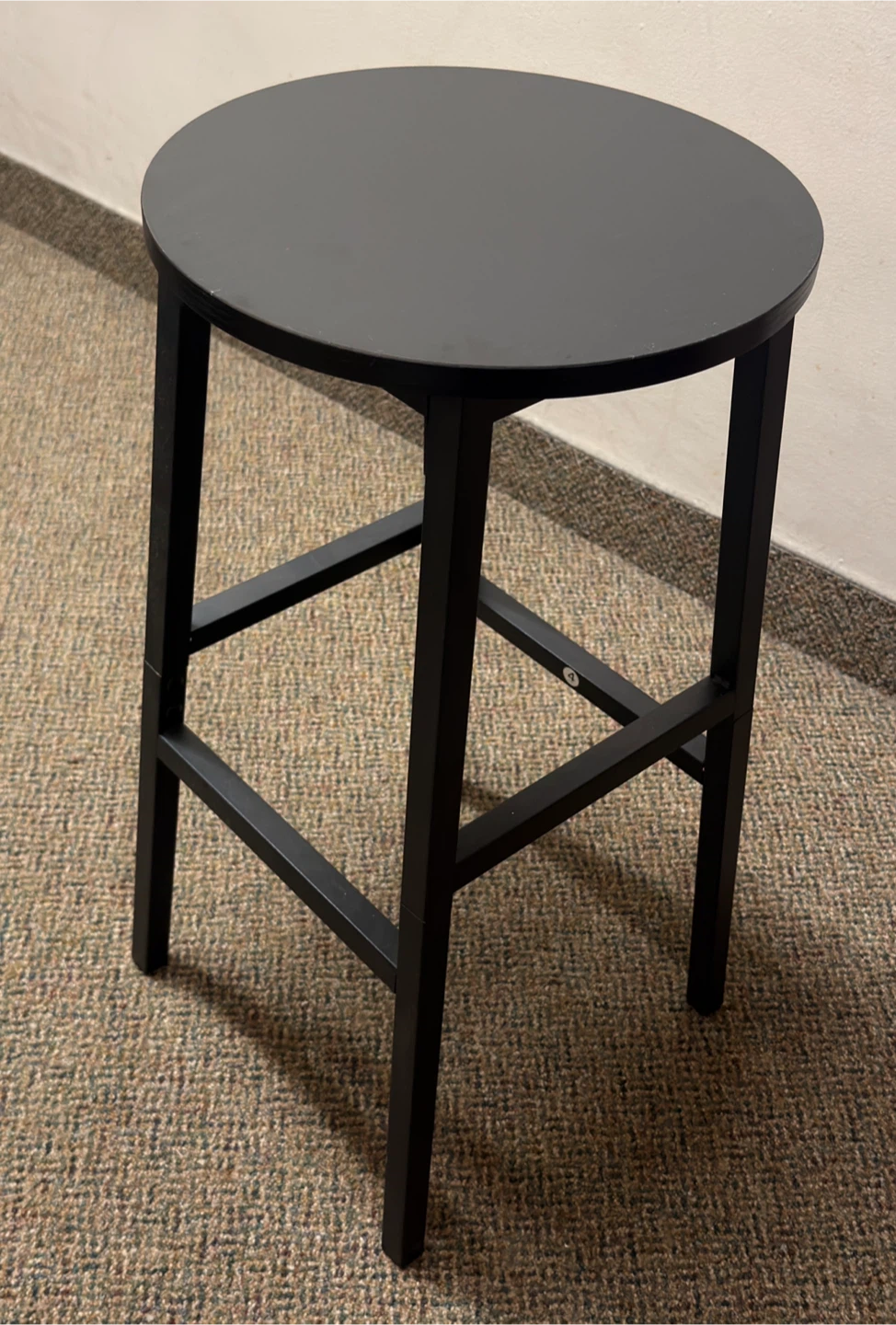 Set of 4 Black Bar Stools - photo 4