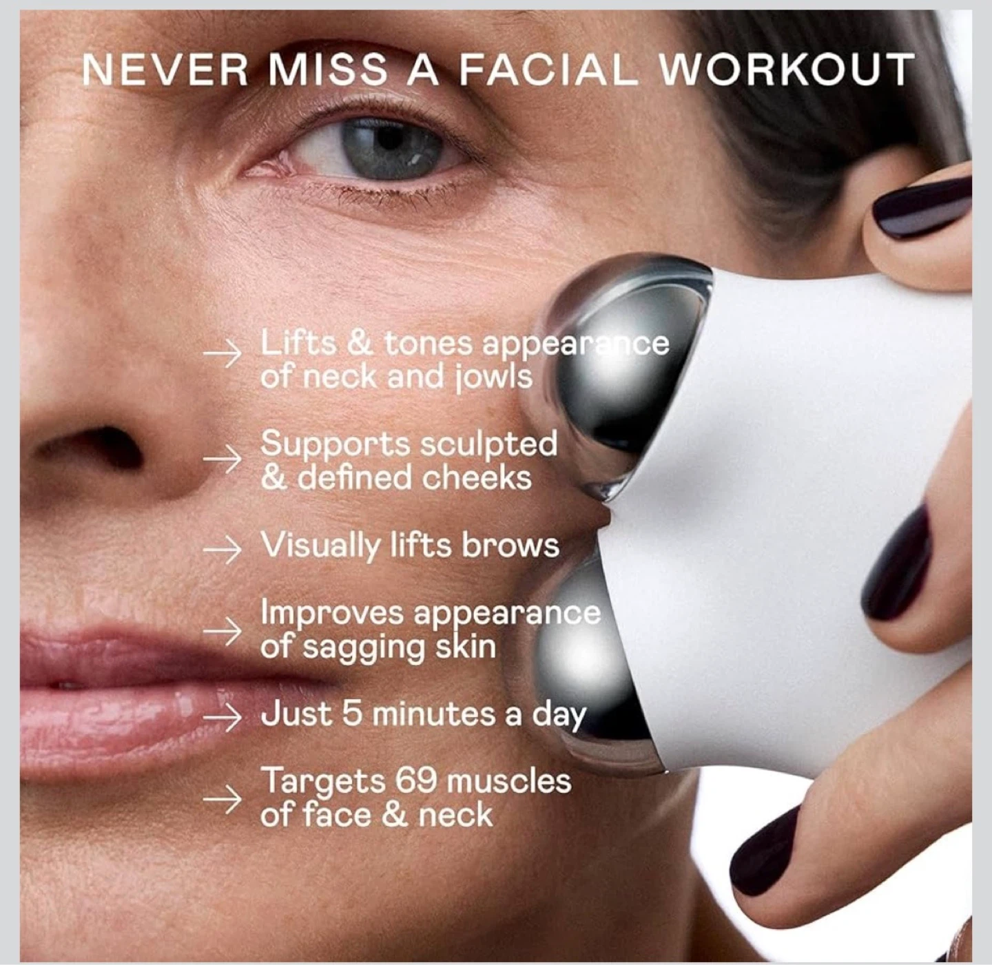 NuFace Mini Facial Toning Device - Pink - photo 2