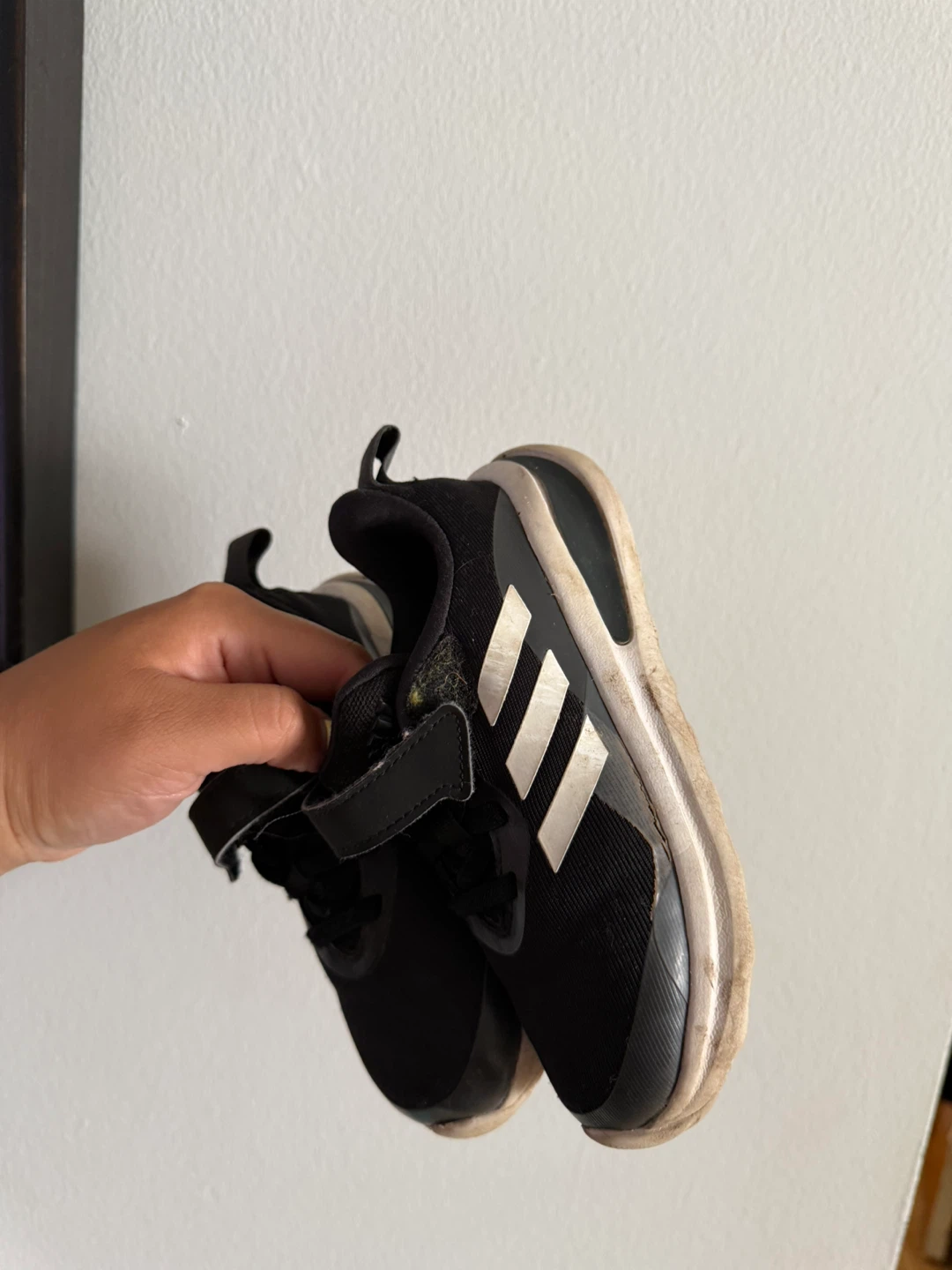 Adidas Kids Black running shoes 9C - photo 3