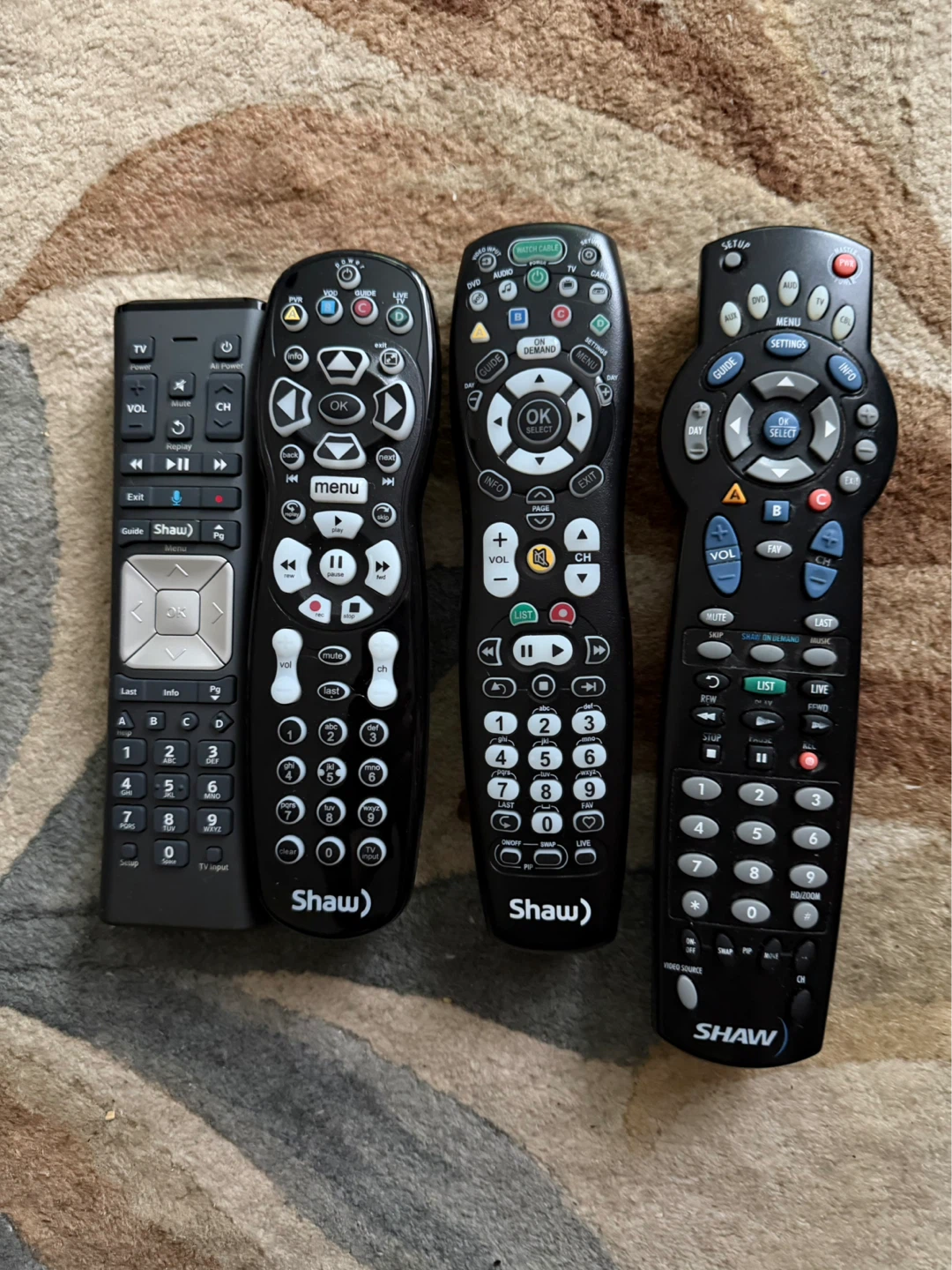 Shaw Remote Controls