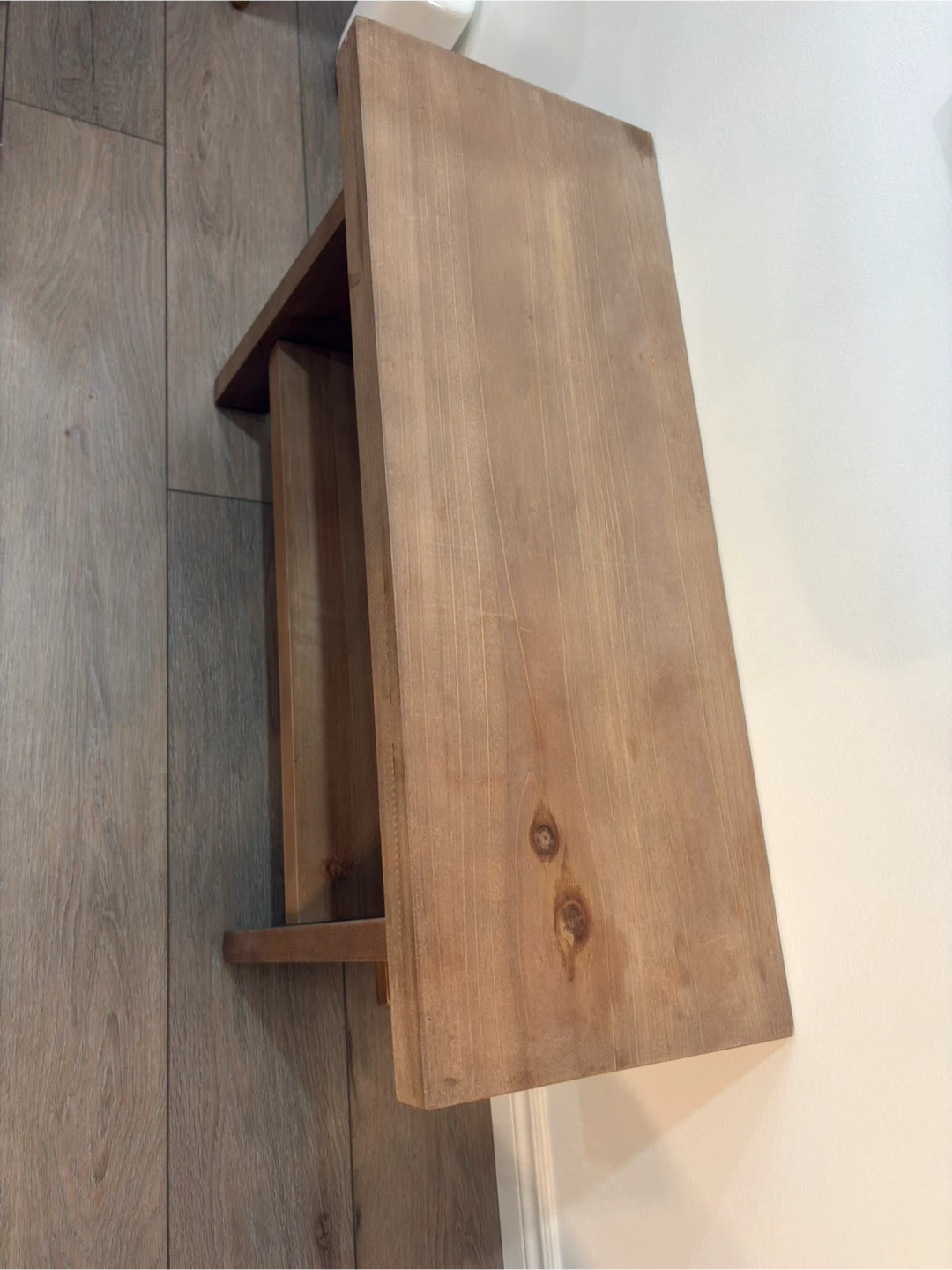 Solid Wood Entryway Bench - photo 3