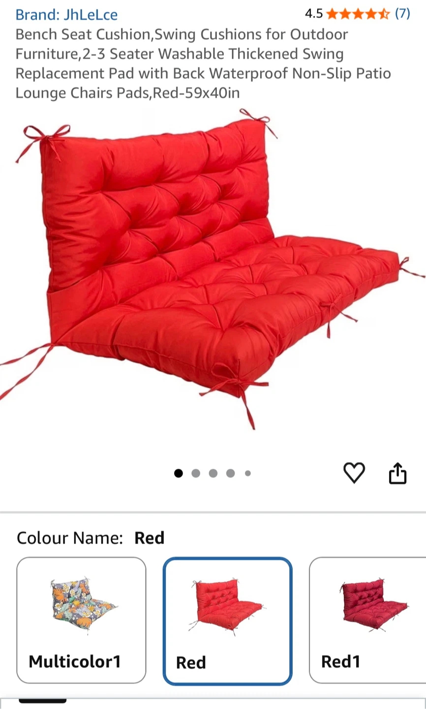 JhLelce Swing Bench Seat Cushion - photo 3