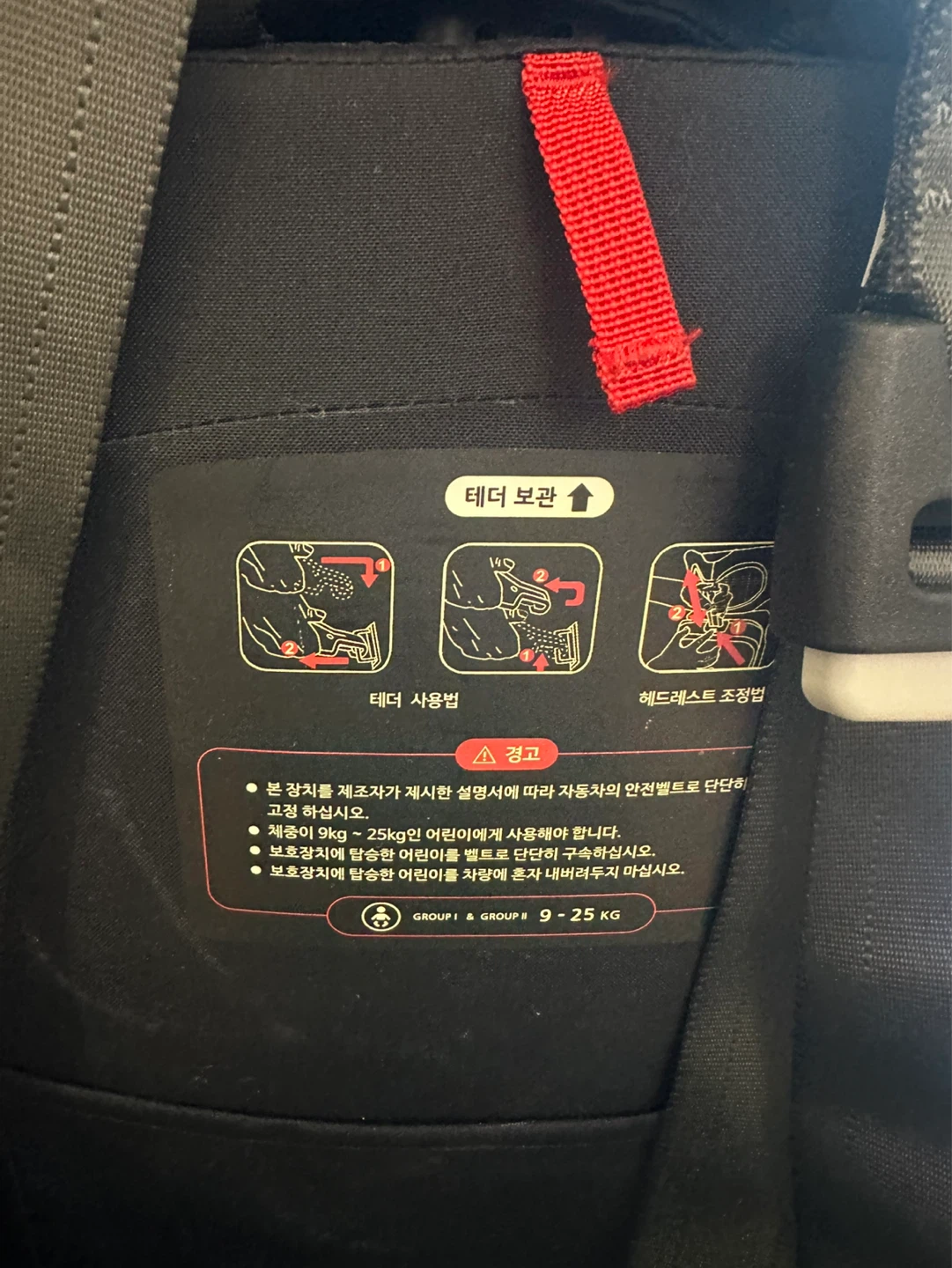 FORB 포비 휴대용 카시트(Like new) 9-25kg용