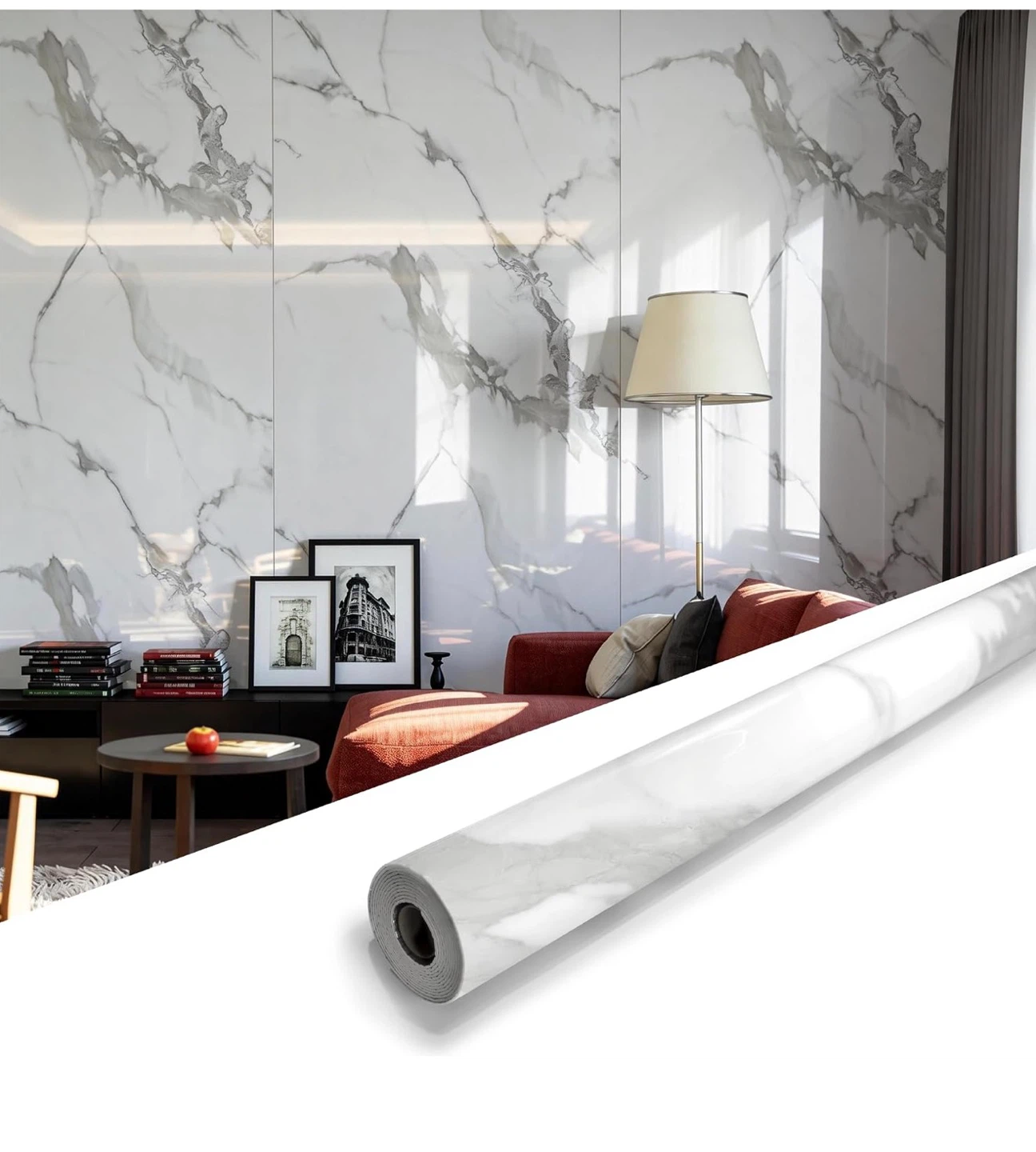 Marble Peel and Stick Wallpaper Roll