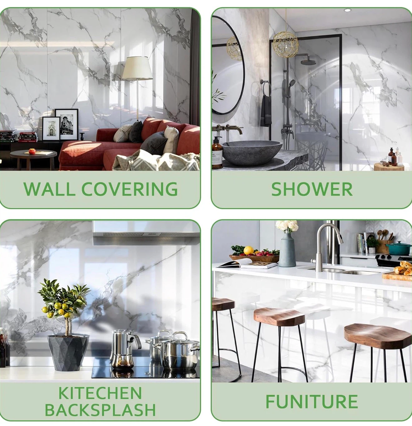 Marble Peel and Stick Wallpaper Roll - photo 2