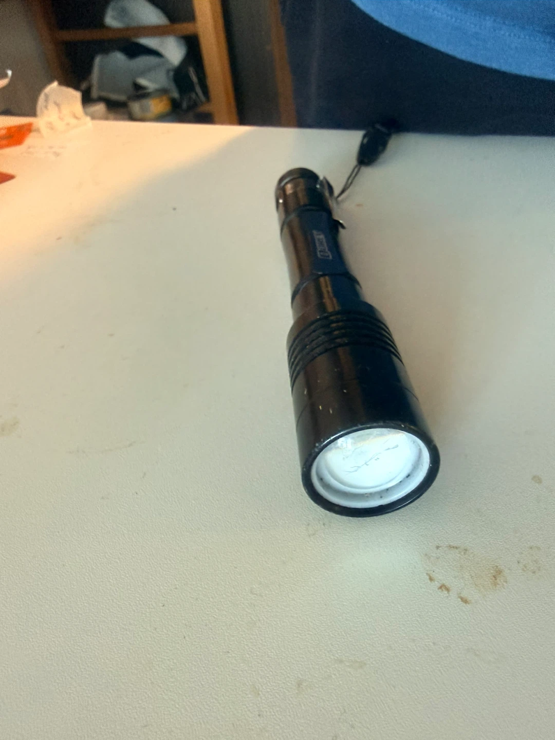 DOREX Black LED Flashlight with Lanyard