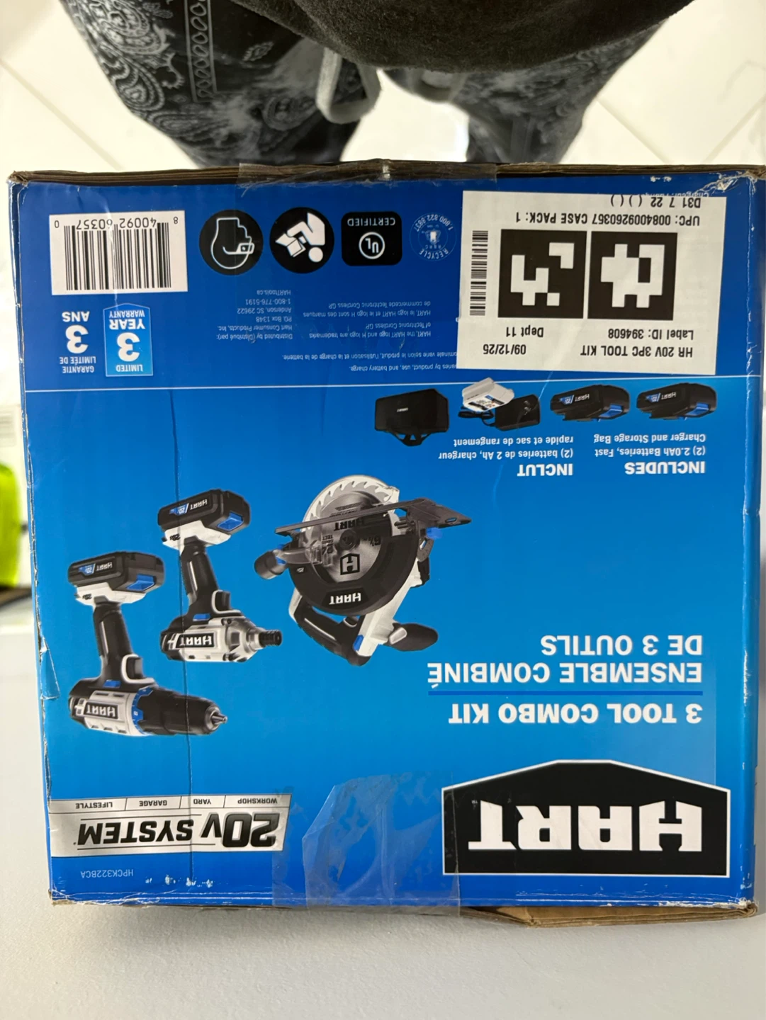 HART 3 Tool Combo Kit 20V - photo 5