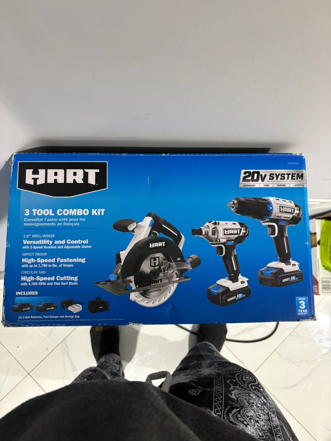HART 3 Tool Combo Kit 20V