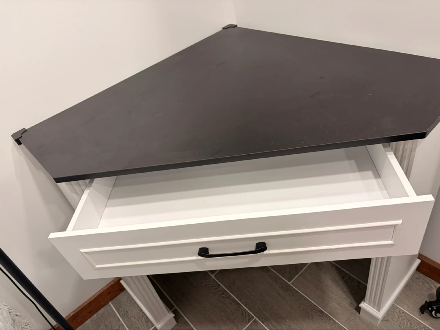 Corner Desk with Drawer - photo 2