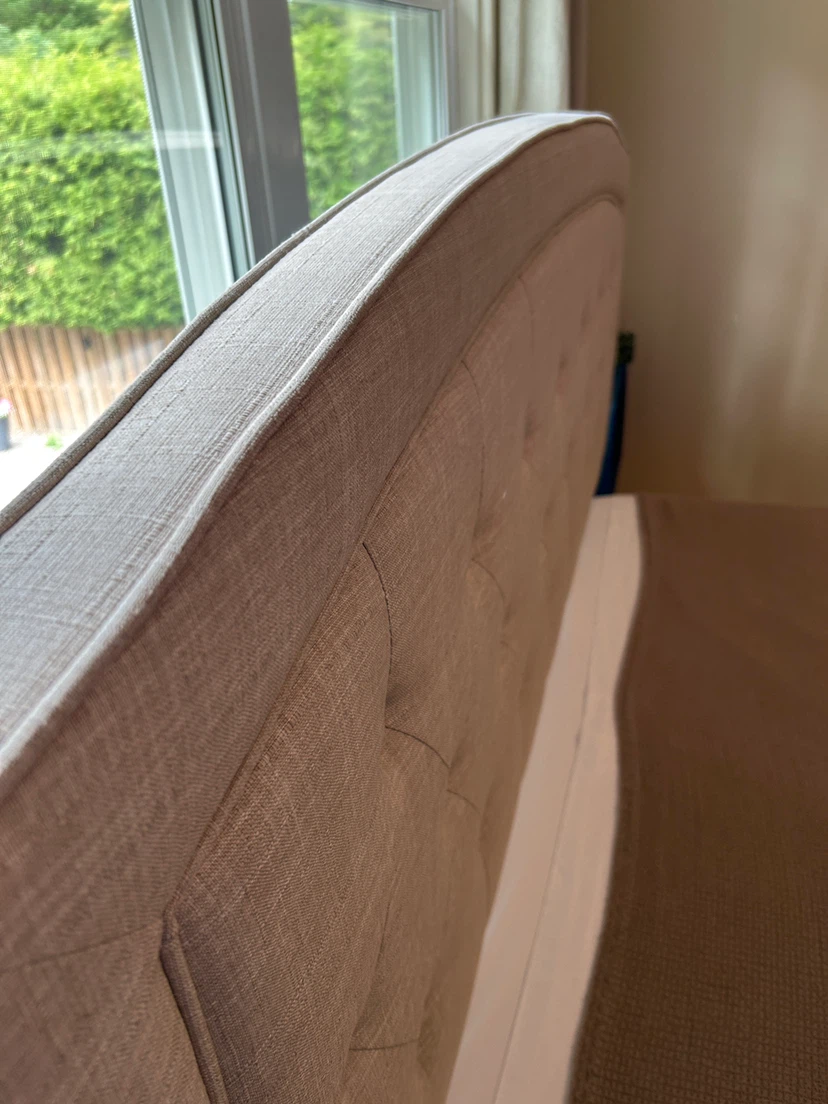 Queen bed, frame box spring mattress - photo 3