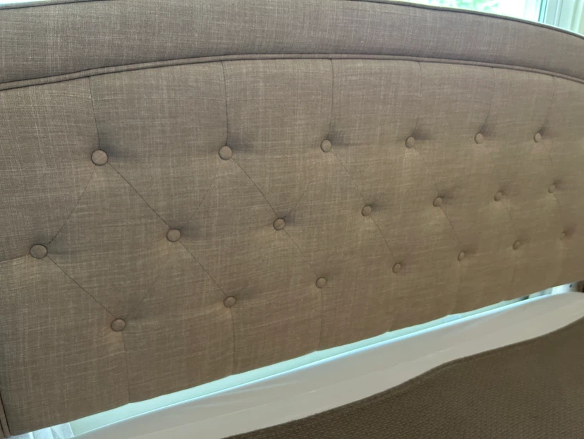 Queen bed, frame box spring mattress - photo 4