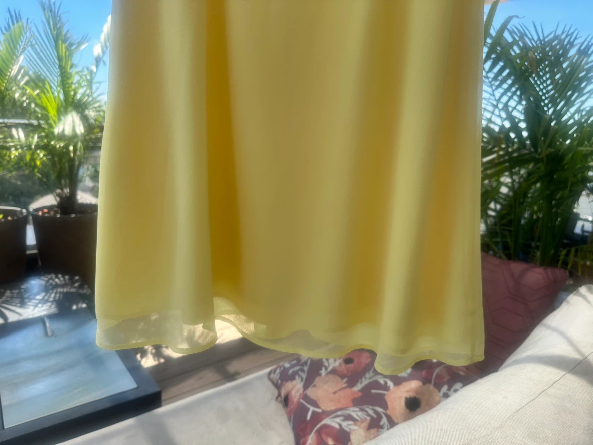 Aritzia soleil Yellow Button Front summer Dress - photo 5