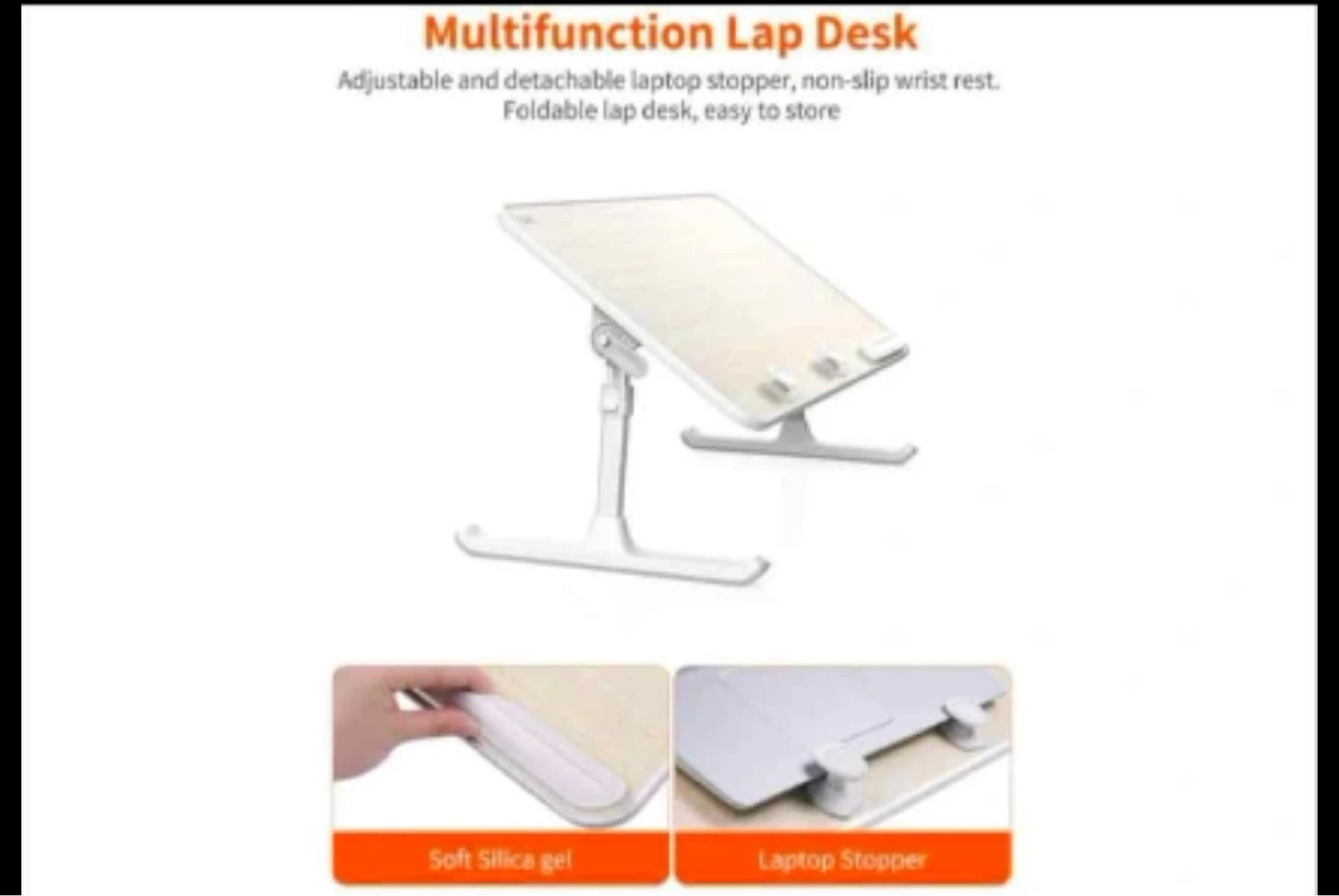 SAIJI Multifunction Lap Desk with Adjustable Height and Angle - photo 2