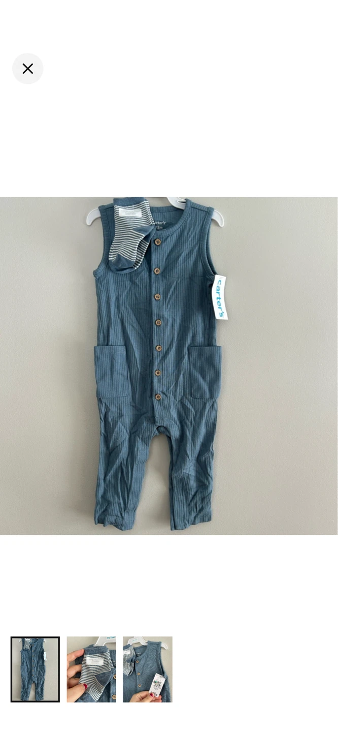 Carter's Baby Romper and Sock Set - 12 Months