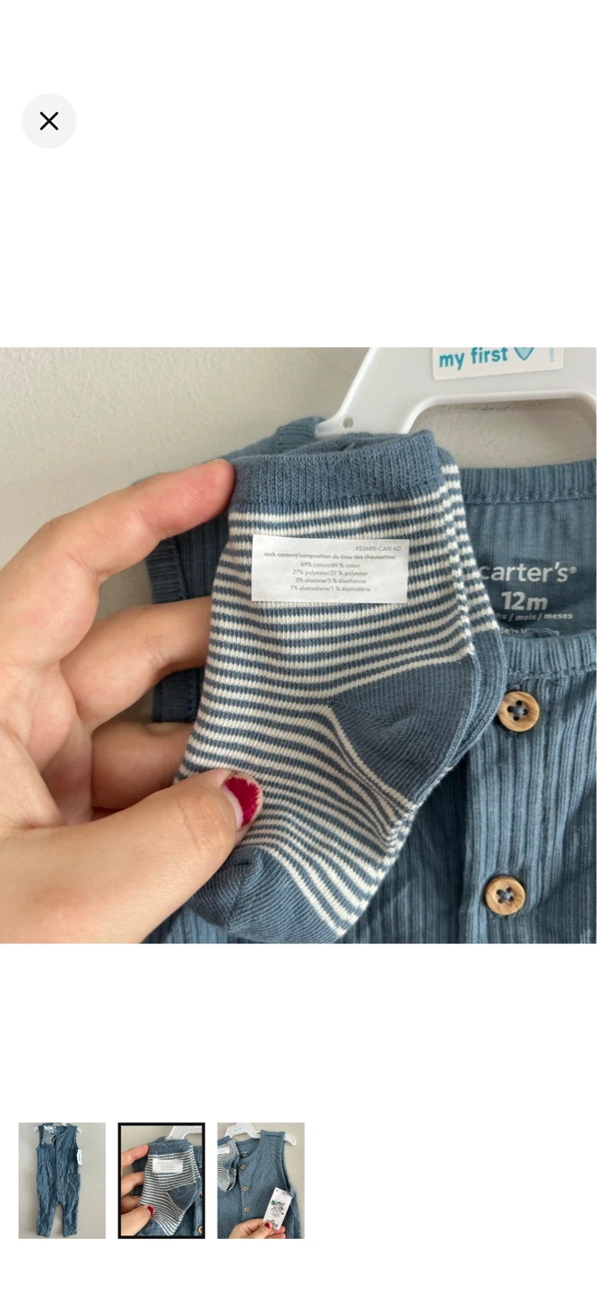 Carter's Baby Romper and Sock Set - 12 Months - photo 2
