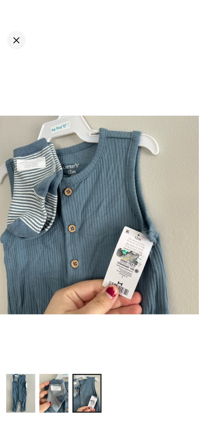 Carter's Baby Romper and Sock Set - 12 Months - photo 3