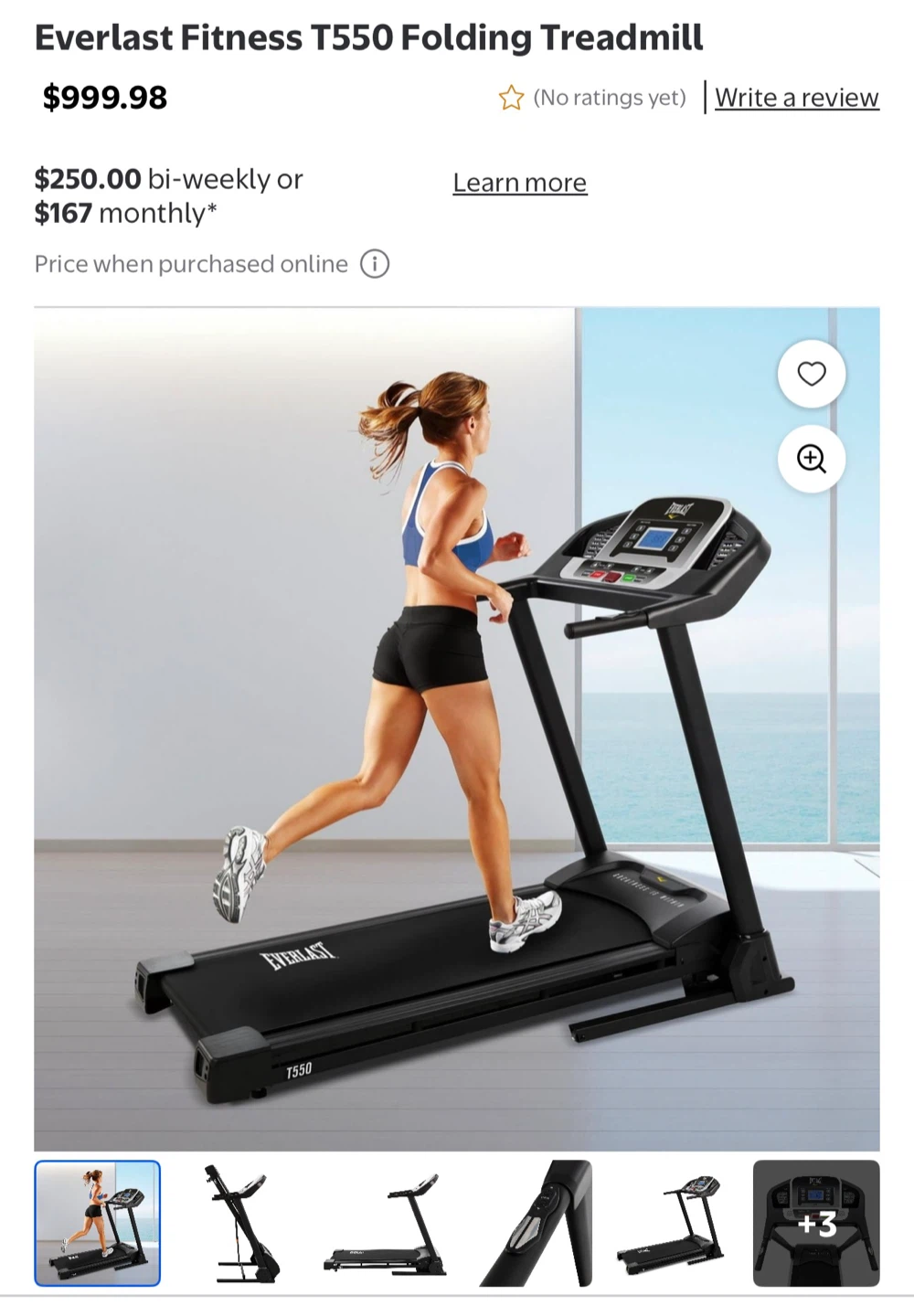 Everlast Foldable treadmill