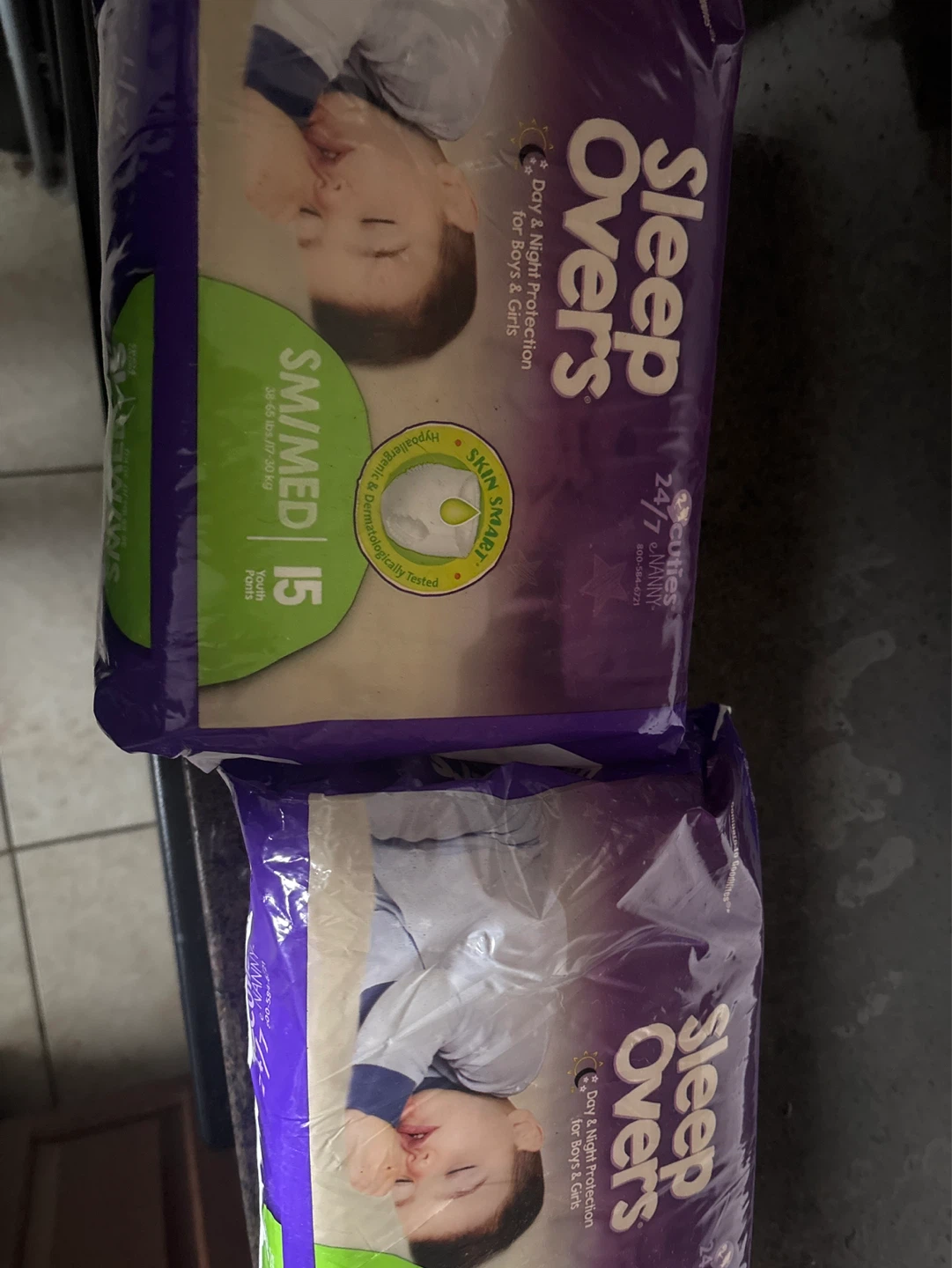 Sleep Overs Diapers SM/MED Size 15 Count