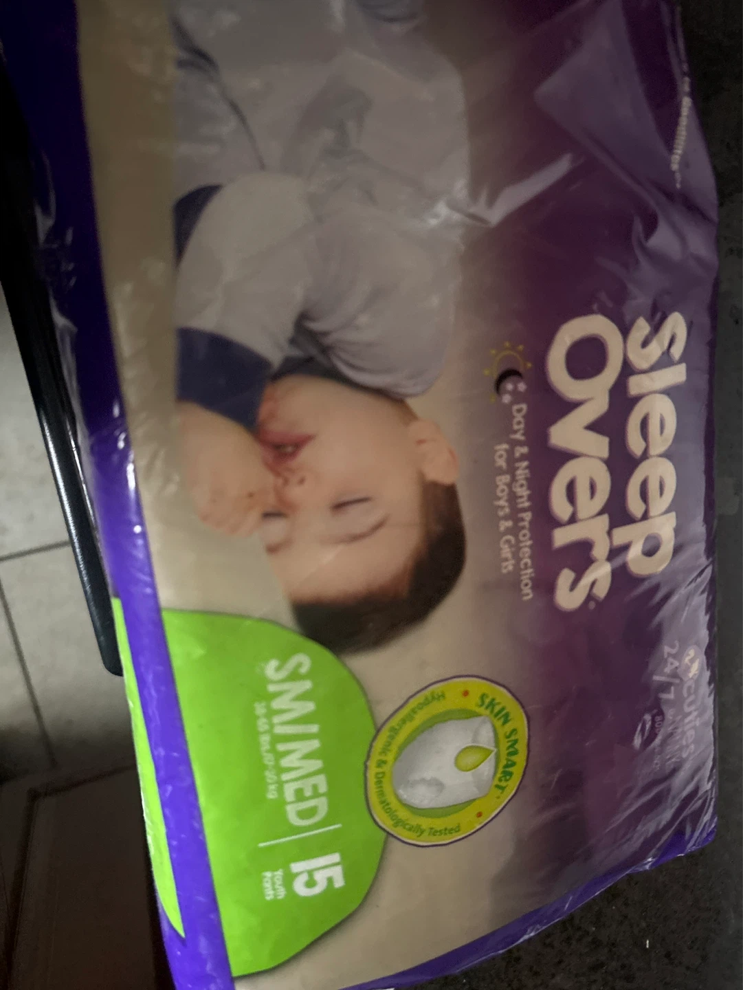 Sleep Overs Diapers SM/MED Size 15 Count - photo 2