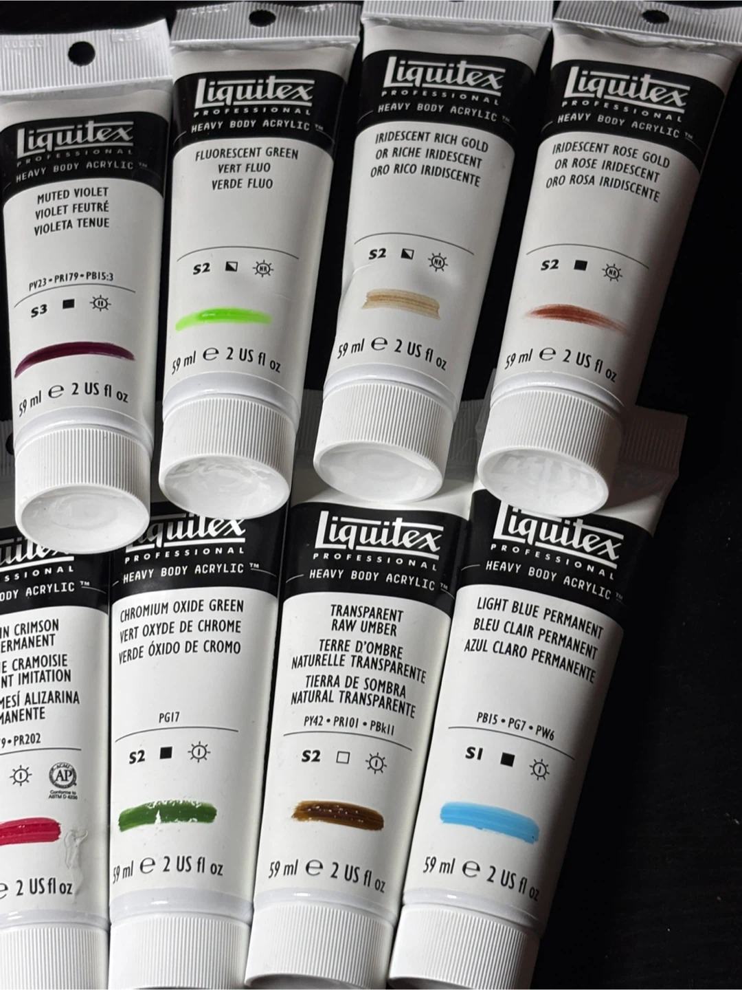 Liquitex Heavy Body Acrylic 2oz tubes lot of 15 - photo 4
