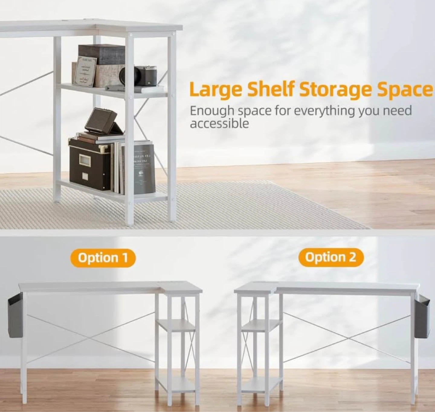 Office Desk/Table with Storage - photo 2