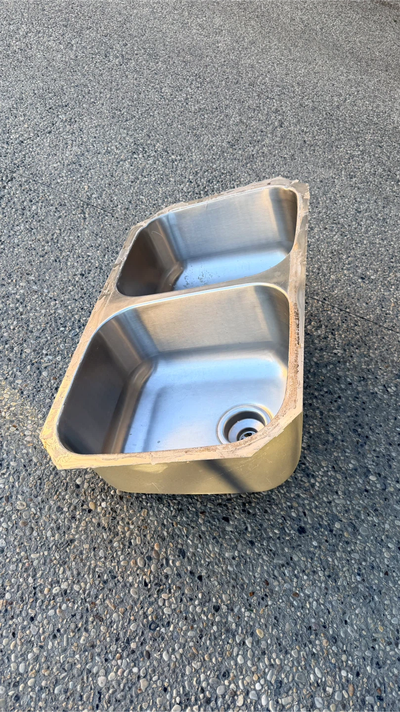 Stainless steel double sink - photo 2