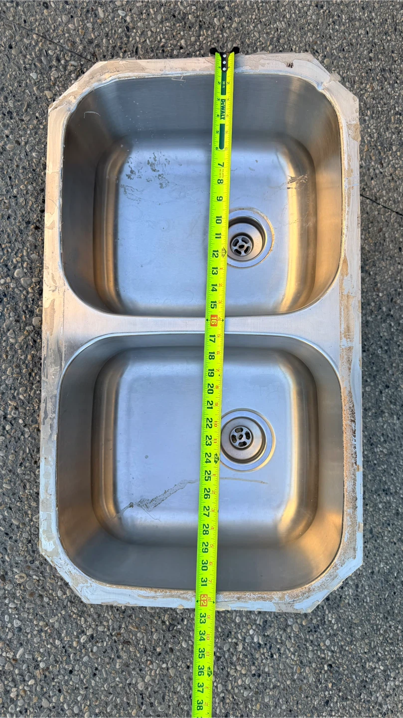 Stainless steel double sink - photo 3