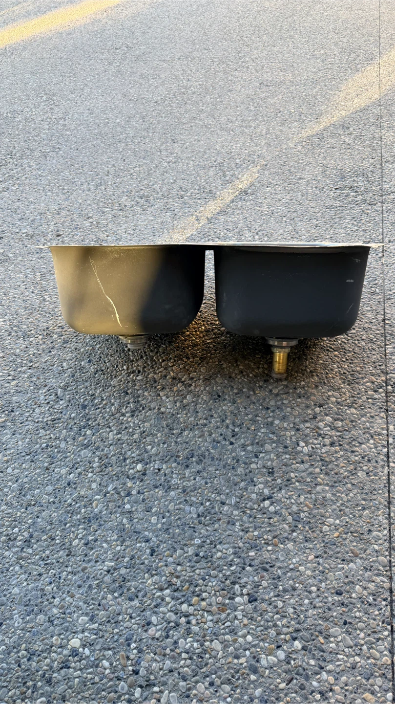 Stainless steel double sink - photo 5