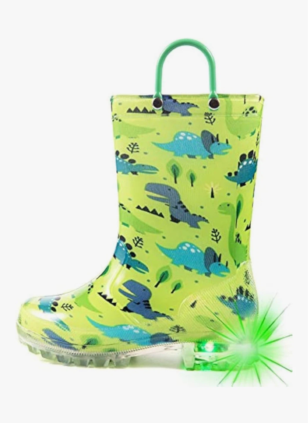 Hugrain Light-Up Dinosaur Rain Boots NEW size 11 - photo 3