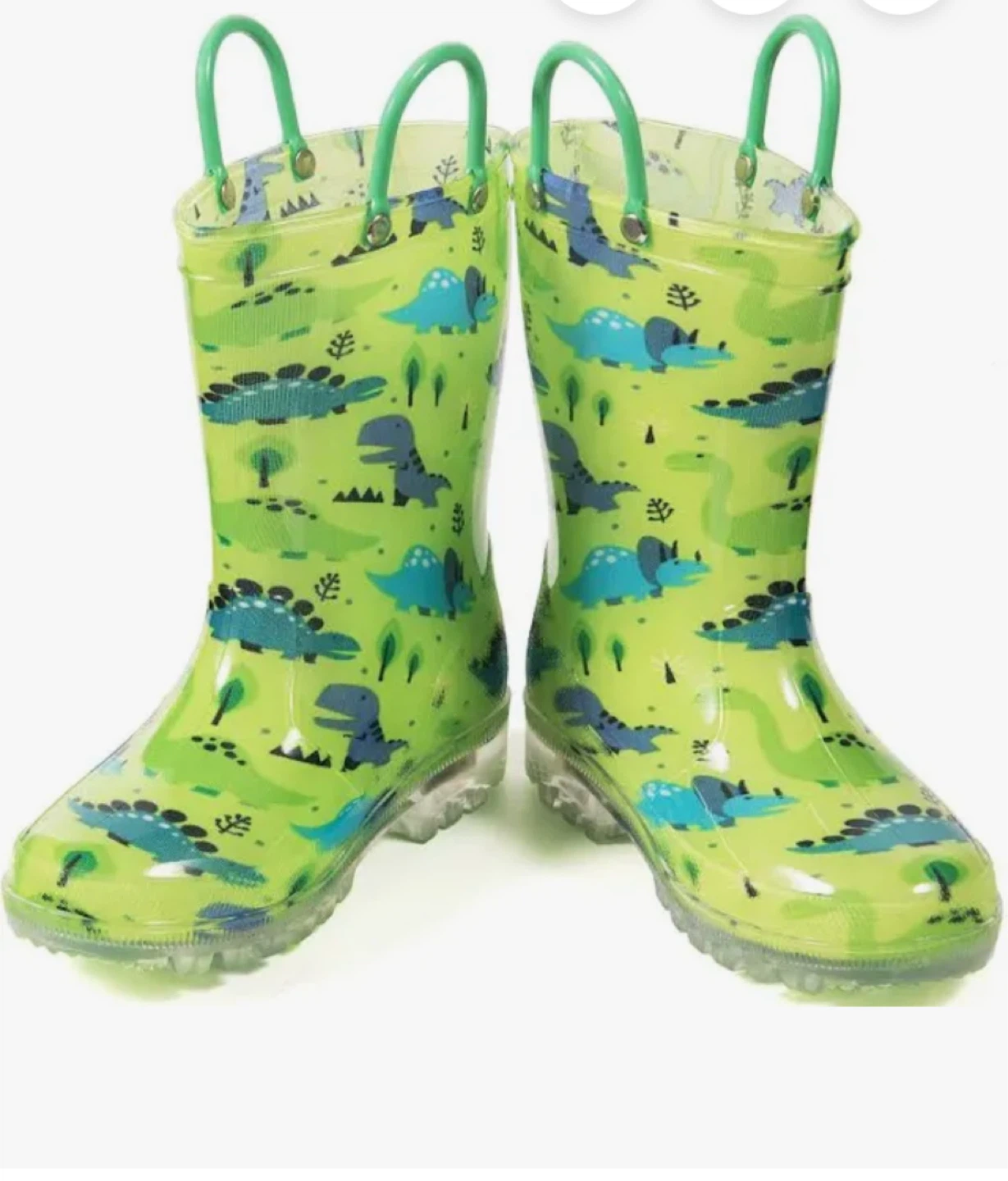 Hugrain Light-Up Dinosaur Rain Boots NEW size 11 - photo 2