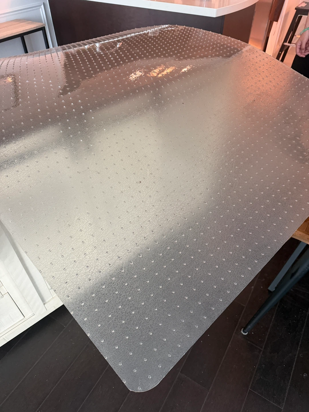 Clear Plastic Chair Mat with Spikes