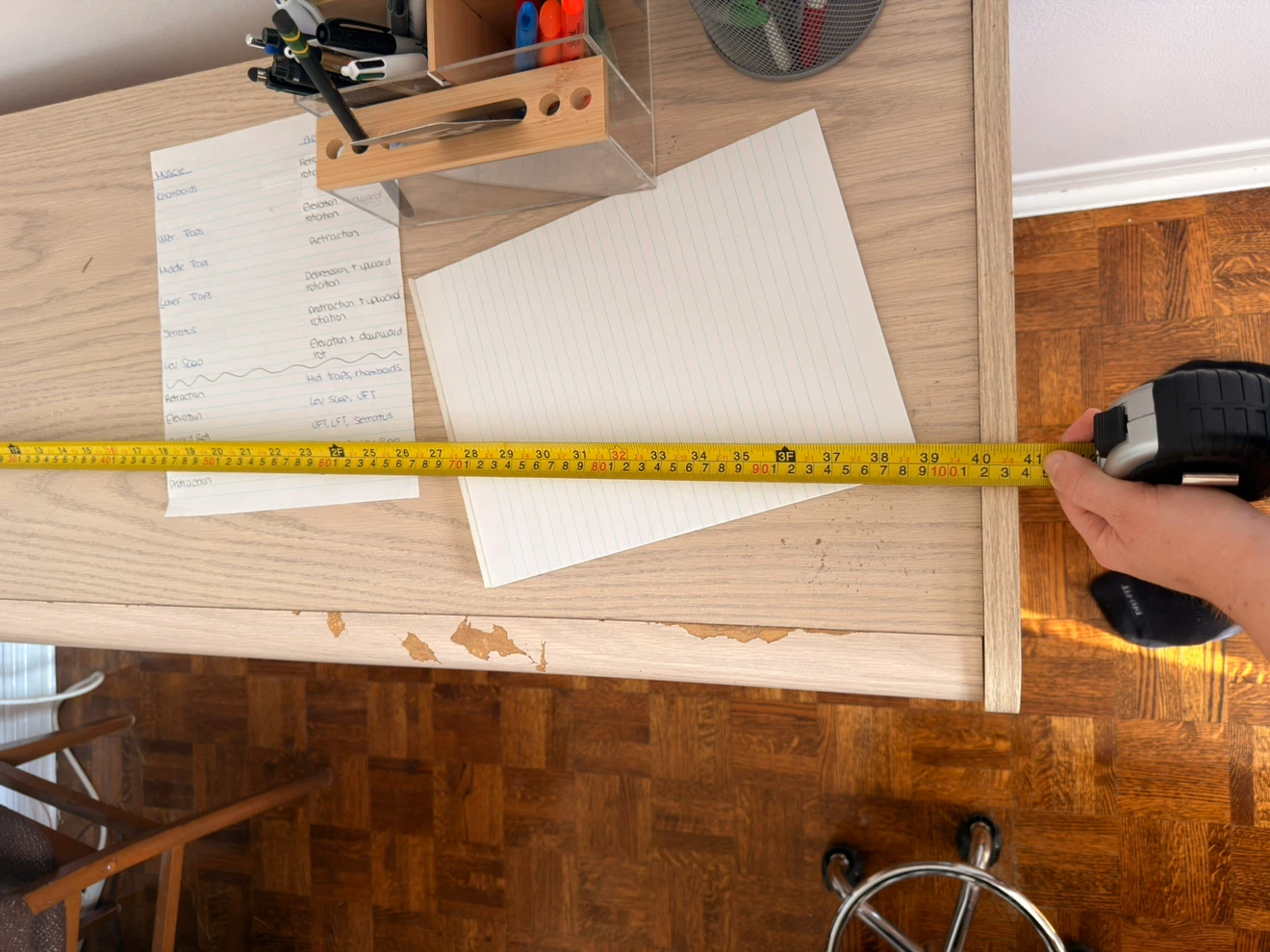 Light Wood Desk with Drawers - photo 4