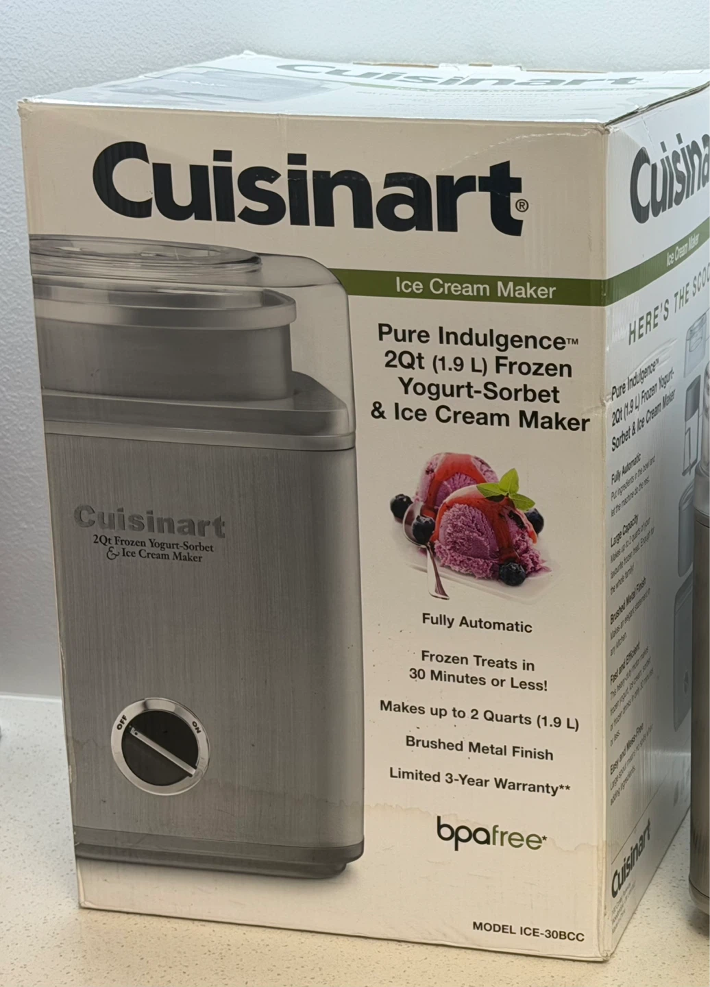 Cuisinart 2Qt Ice Cream Maker & Frozen Yogurt-Sorbet