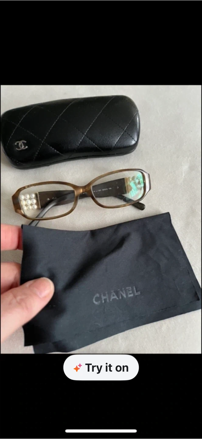 CHANEL Glasses with Pearl Accents