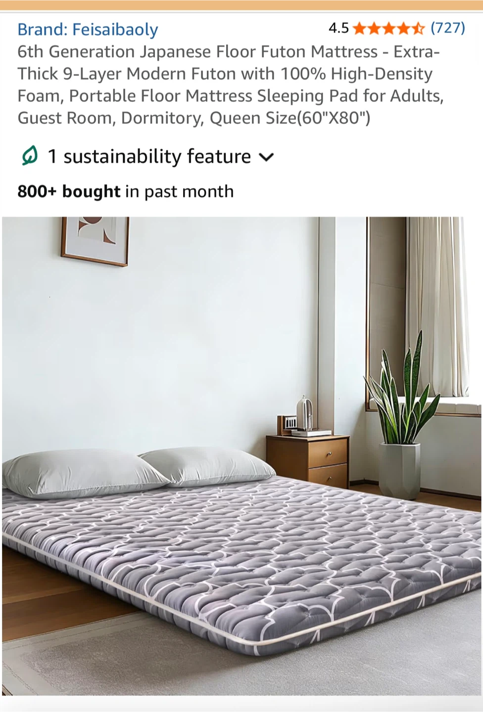 PICK UP ONLY: brand new mattress and floor mat - photo 2