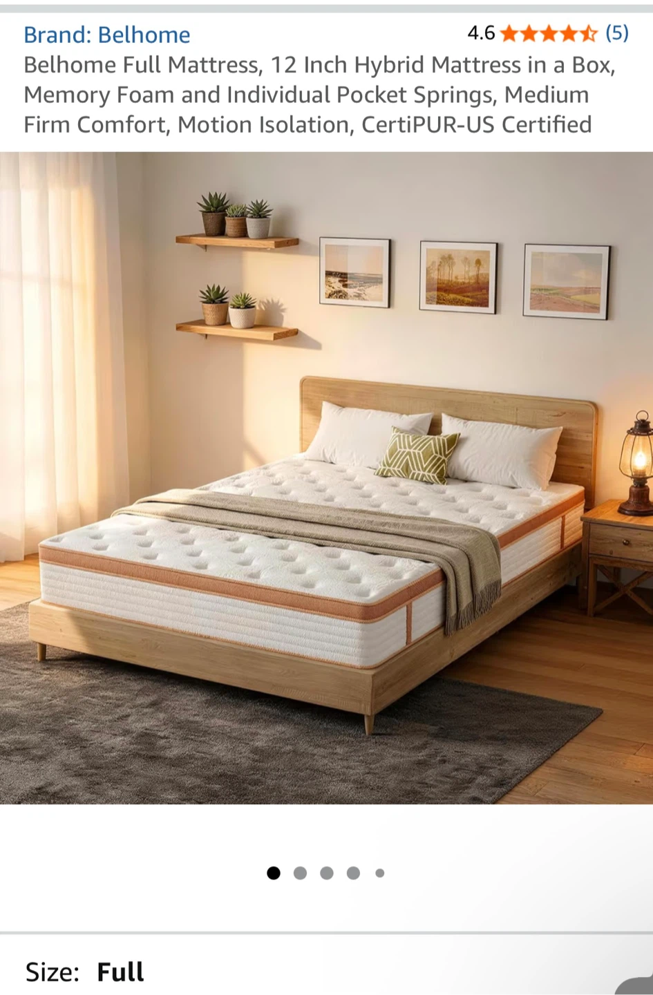 PICK UP ONLY: brand new mattress and floor mat