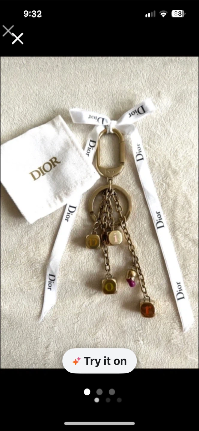 Dior Charm Keychain with Pouch