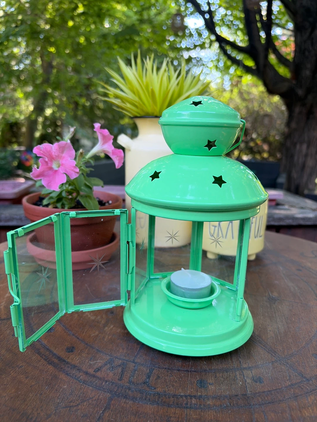 IKEA Green Star Cutout Lantern - photo 3