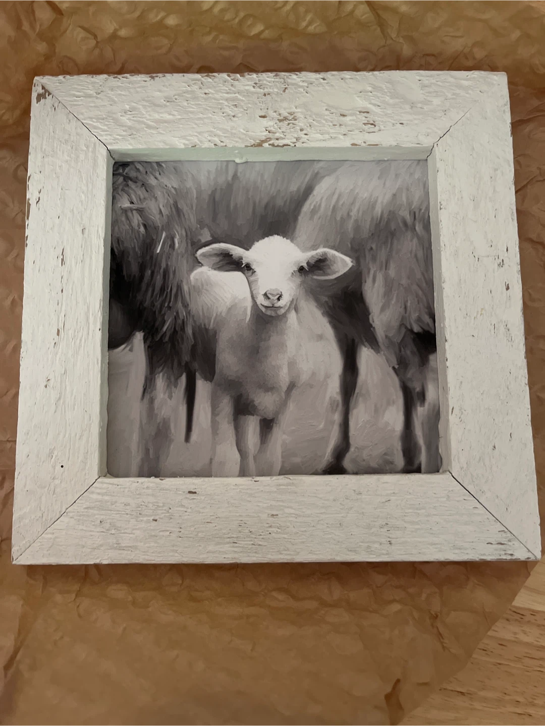 Framed Lamb Art Print