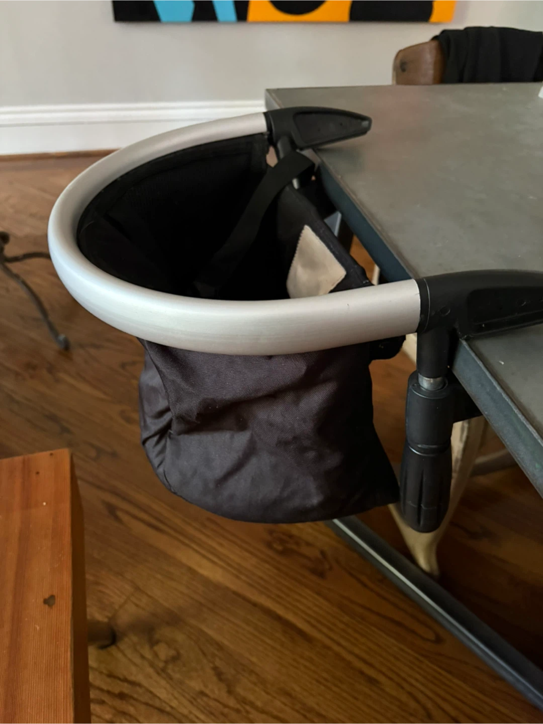 Black fabric table-hanging lobster high chair - photo 2