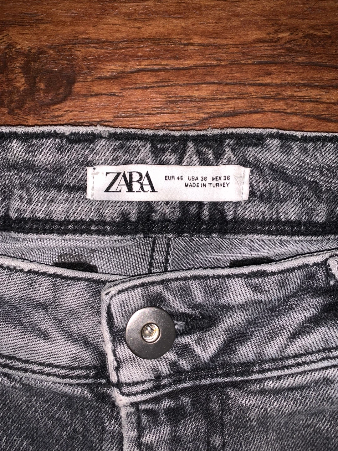 ZARA Grey Distressed Jeans