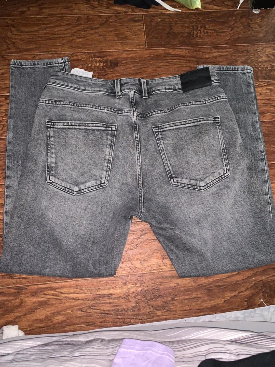 ZARA Grey Distressed Jeans - photo 3