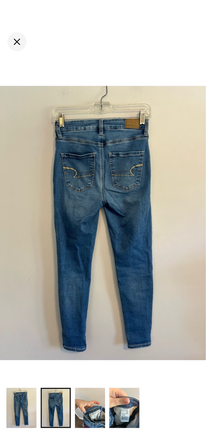 American Eagle Curvy Hi-Rise Jeggings Size 0 Short - photo 2