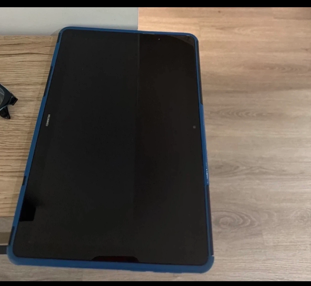 Huawei Tablet with Blue Case