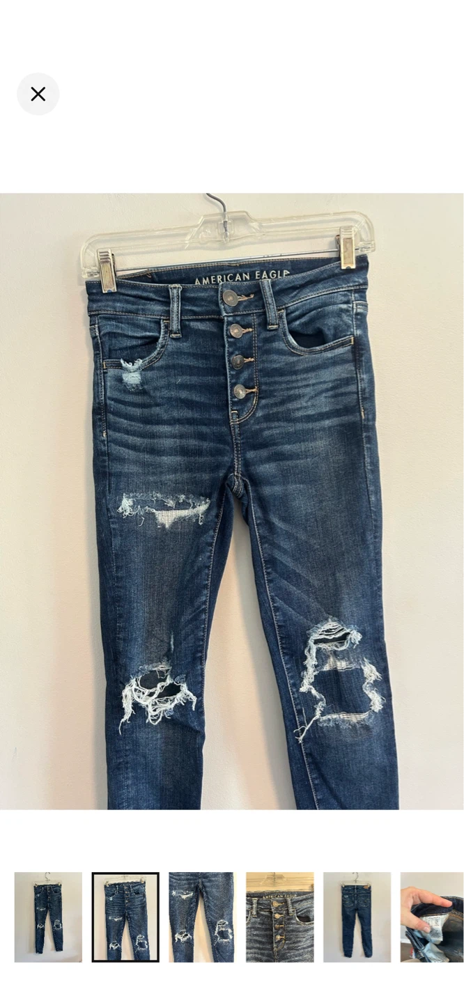 American Eagle Women's Ripped Skinny Jeans - photo 2