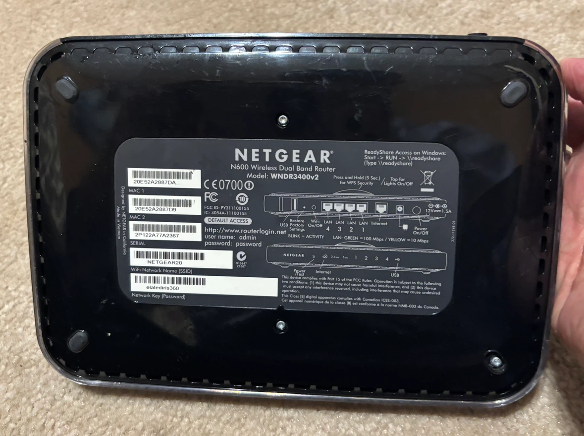Netgear N600 WNDR3400v2 Dual Band Wireless Router - photo 2