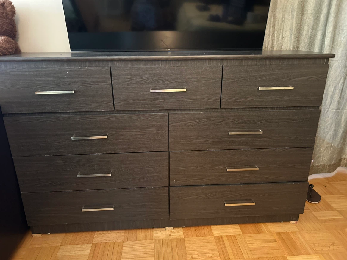 Dark Grey 9-Drawer Dresser - photo 2