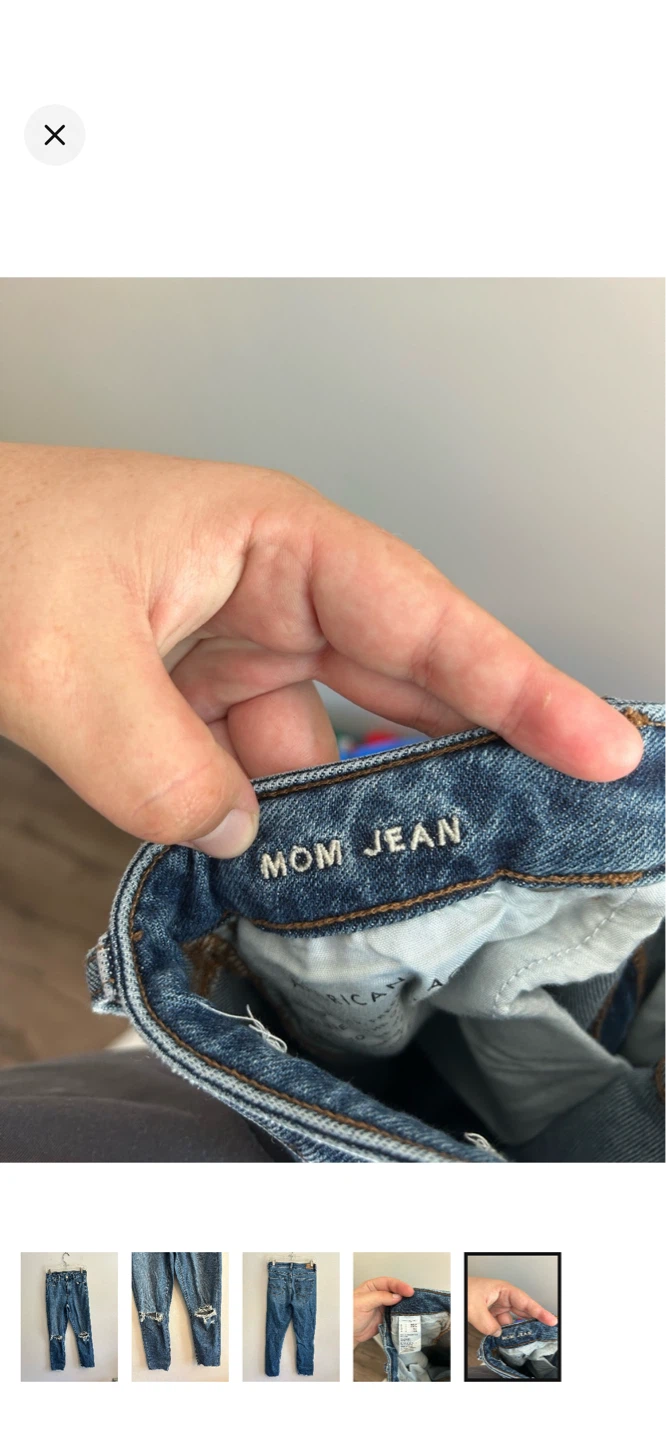 American Eagle Mom Jeans Size 0 Ripped Knee - photo 5